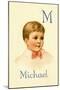 M for Michael-Ida Waugh-Mounted Art Print