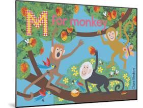 M for Monkey-Clare Beaton-Mounted Giclee Print