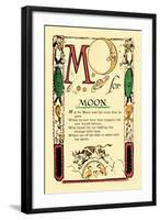 M for Moon-Tony Sarge-Framed Art Print