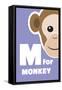 M For The Monkey, An Animal Alphabet For The Kids-Elizabeta Lexa-Framed Stretched Canvas