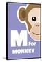 M For The Monkey, An Animal Alphabet For The Kids-Elizabeta Lexa-Framed Stretched Canvas