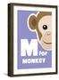 M For The Monkey, An Animal Alphabet For The Kids-Elizabeta Lexa-Framed Art Print