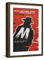 M, German Movie Poster, 1931-null-Framed Art Print