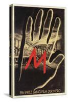 M, German Movie Poster, 1931-null-Stretched Canvas
