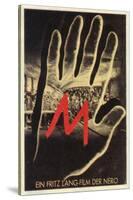 M, German Movie Poster, 1931-null-Stretched Canvas