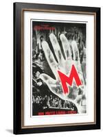 M, German Movie Poster, 1931-null-Framed Art Print