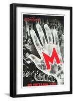 M, German Movie Poster, 1931-null-Framed Art Print