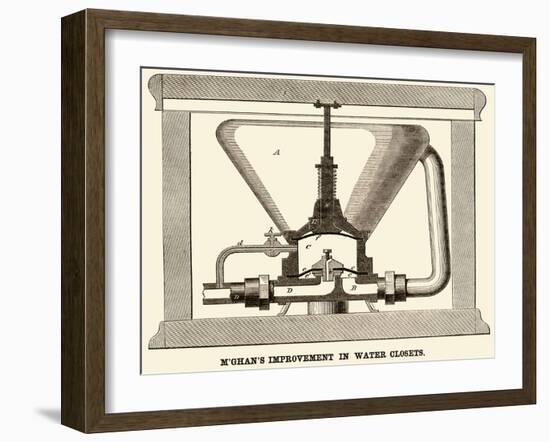 M'Ghan's Improvement in Water Closets-null-Framed Art Print