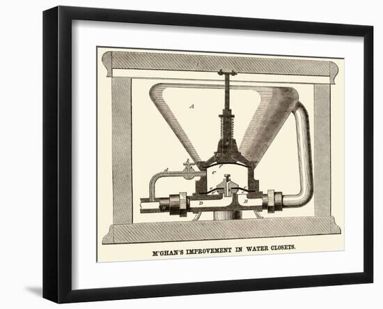 M'Ghan's Improvement in Water Closets-null-Framed Art Print