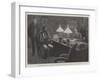 M Goron Examining a Prisoner in His Cabinet at the Prefecture De Police, Paris-null-Framed Giclee Print