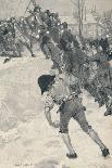 'Bonaparte Attacking Snow Forts at the School of Brienne', 1896-M Haider-Giclee Print