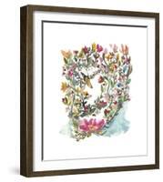 M?hala Hakucho (Swan)-Kiana Mosley-Framed Giclee Print