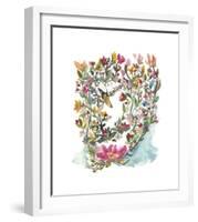 M?hala Hakucho (Swan)-Kiana Mosley-Framed Giclee Print