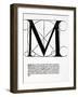 M, Illustration from 'Divina Proportione' by Luca Pacioli (C.1445-1517)-Leonardo da Vinci-Framed Giclee Print