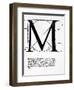 M, Illustration from 'Divina Proportione' by Luca Pacioli (C.1445-1517)-Leonardo da Vinci-Framed Giclee Print