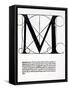 M, Illustration from 'Divina Proportione' by Luca Pacioli (C.1445-1517)-Leonardo da Vinci-Framed Stretched Canvas