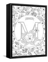 M is for Magnolia-Heather Rosas-Framed Stretched Canvas