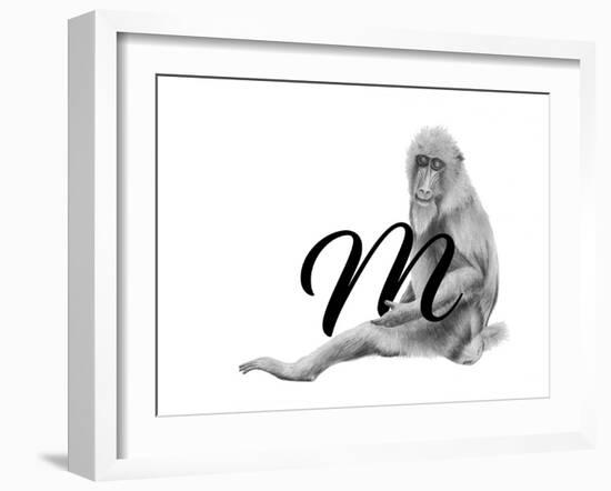 M is for Mandrill-Stacy Hsu-Framed Art Print