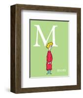 M is for Mom (green)-Theodor (Dr. Seuss) Geisel-Framed Art Print