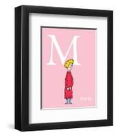 M is for Mom (pink)-Theodor (Dr. Seuss) Geisel-Framed Art Print