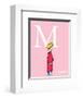 M is for Mom (pink)-Theodor (Dr. Seuss) Geisel-Framed Art Print