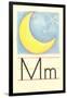 M Is for Moon-null-Framed Art Print