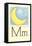 M Is for Moon-null-Framed Stretched Canvas