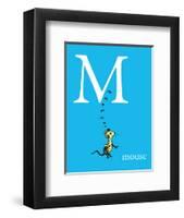 M is for Mouse (blue)-Theodor (Dr. Seuss) Geisel-Framed Art Print