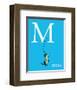 M is for Mouse (blue)-Theodor (Dr. Seuss) Geisel-Framed Art Print