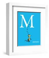 M is for Mouse (blue)-Theodor (Dr. Seuss) Geisel-Framed Art Print