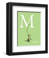 M is for Mouse (green)-Theodor (Dr. Seuss) Geisel-Framed Art Print