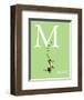 M is for Mouse (green)-Theodor (Dr. Seuss) Geisel-Framed Art Print