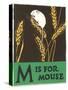 M is for Mouse-null-Stretched Canvas