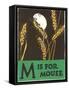 M is for Mouse-null-Framed Stretched Canvas