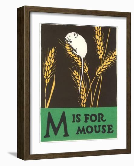 M is for Mouse-null-Framed Art Print