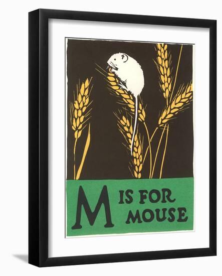 M is for Mouse-null-Framed Art Print