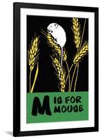 M is for Mouse-Charles Buckles Falls-Framed Art Print