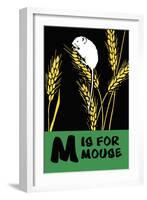 M is for Mouse-Charles Buckles Falls-Framed Art Print