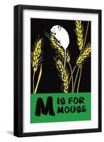 M is for Mouse-Charles Buckles Falls-Framed Art Print