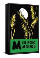 M is for Mouse-Charles Buckles Falls-Framed Stretched Canvas
