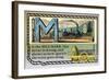 M is the Mile-Mark-null-Framed Art Print