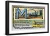 M is the Mile-Mark-null-Framed Art Print