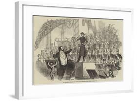 M Jullien's Concert at Drury-Lane Theatre, the Corps De Tambours-null-Framed Giclee Print