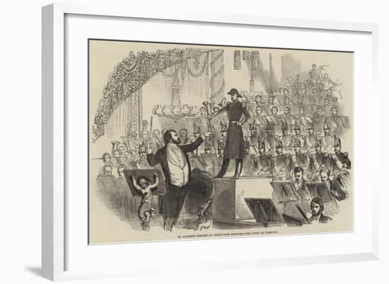 M Jullien's Concert at Drury-Lane Theatre, the Corps De Tambours-null-Framed Giclee Print