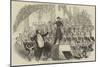 M Jullien's Concert at Drury-Lane Theatre, the Corps De Tambours-null-Mounted Giclee Print