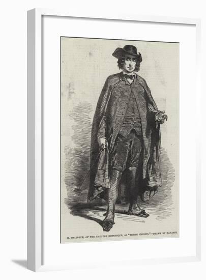 M Melingue, of the Theatre Historique, as Monte Christo-null-Framed Giclee Print