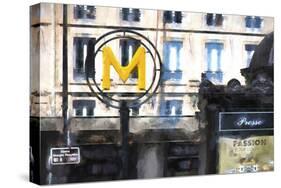 M Metro Paris-Philippe Hugonnard-Stretched Canvas