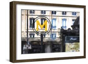 M Metro Paris-Philippe Hugonnard-Framed Giclee Print