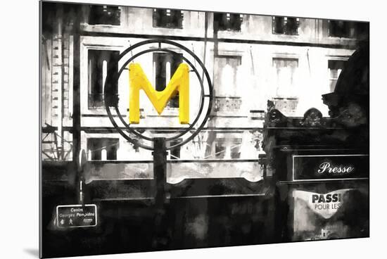 M Metro-Philippe Hugonnard-Mounted Giclee Print