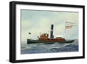 M. Moran Tug Boat, 1901-Antonio Jacobsen-Framed Giclee Print